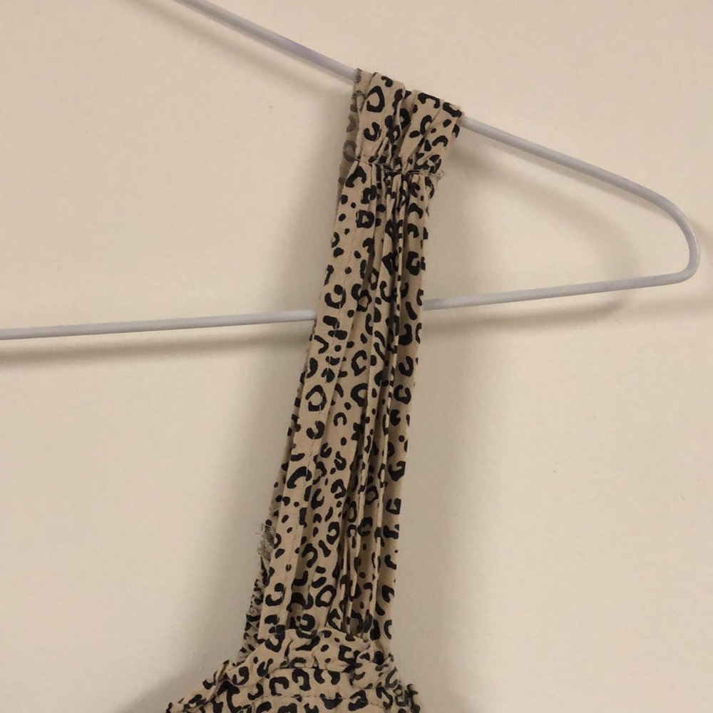 Cheetah print sleeveless maxi dress with buttons - Picture 4 of 11
